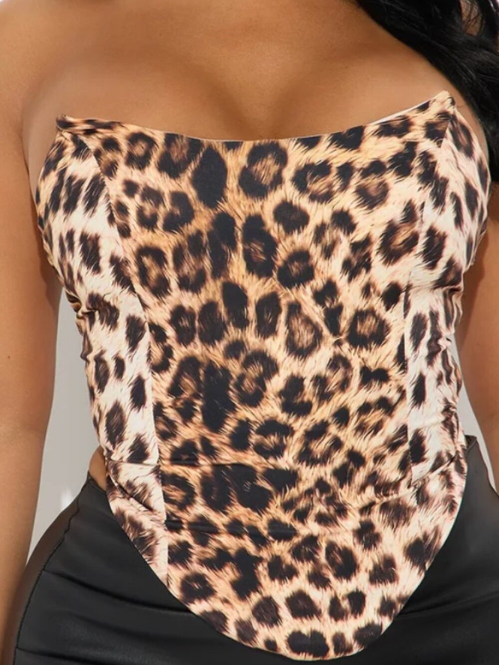 Gone To The Wild Side Leopard Corset Top